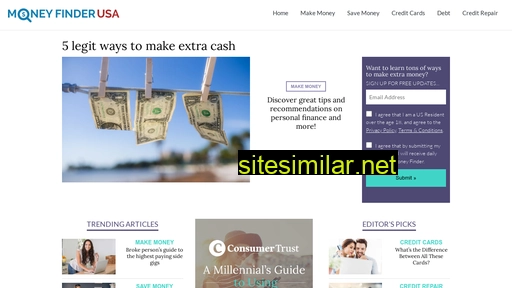 Moneyfinderusacentral similar sites