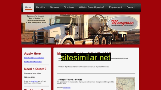 mongoose-trucking.com alternative sites