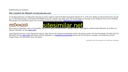 montecalanda.com alternative sites