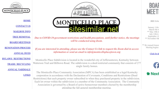 monticelloplacelouisville.com alternative sites