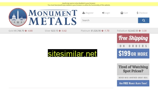 monumentmetals.com alternative sites