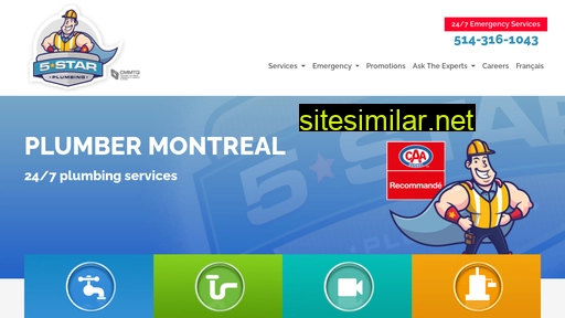 Montreal5starplumbing similar sites