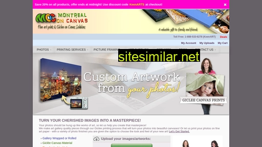 montrealoncanvas.com alternative sites