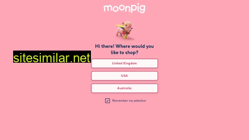 moonpig.com alternative sites