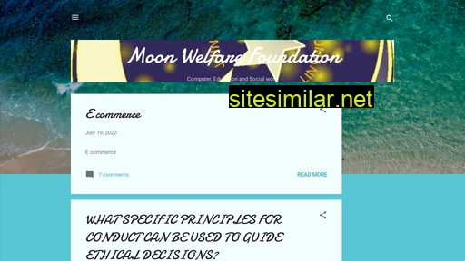 Moonwelfarefoundation similar sites