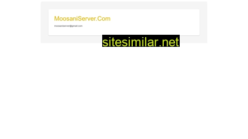 moosaniserver.com alternative sites