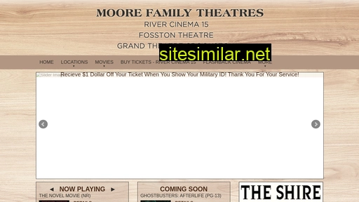 Moorefamilytheatres similar sites