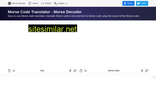 morsedecoder.com alternative sites