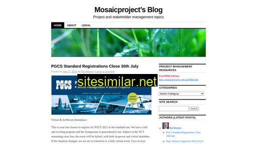 Mosaicprojects similar sites