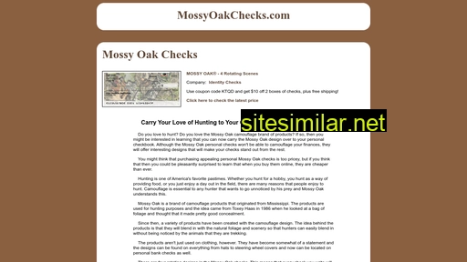mossyoakchecks.com alternative sites