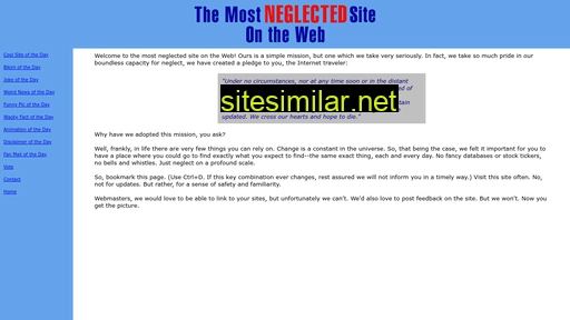 mostneglectedsite.com alternative sites