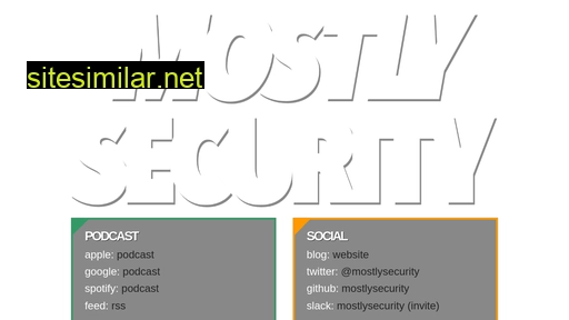 mostlysecurity.com alternative sites