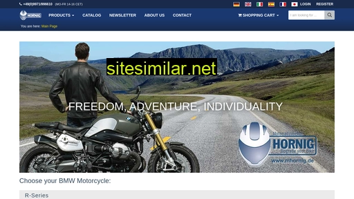 motorcycleparts-hornig.com alternative sites