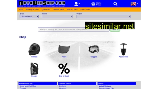 Motowebshop similar sites