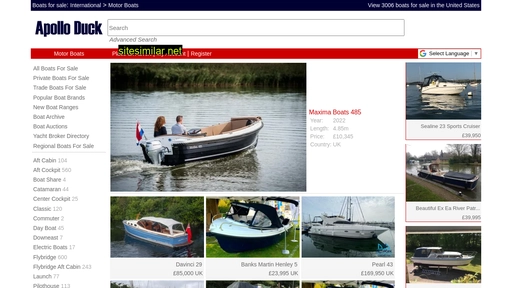 motorboats.apolloduck.com alternative sites