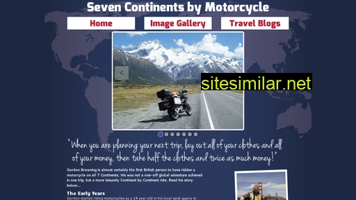 Motorcycling7continents similar sites