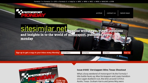 motorsportmonday.com alternative sites