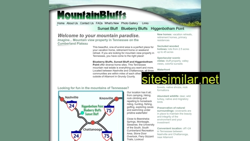Mountainbluffs similar sites