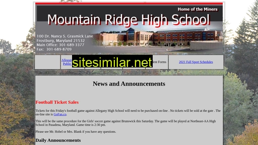 mountainridgehigh.com alternative sites