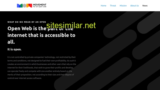 movementforanopenweb.com alternative sites