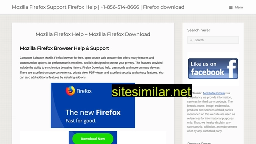 Mozillafirefoxhelp similar sites