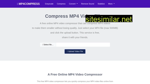 Mp4compress similar sites