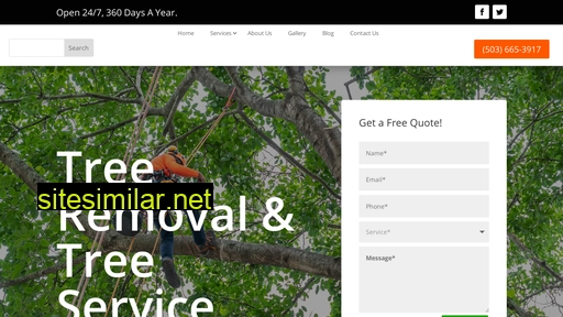 Mrtreeservices similar sites