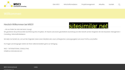 Msci-international similar sites