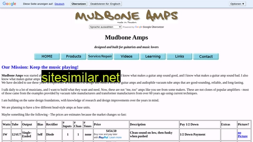 mudboneamps.com alternative sites