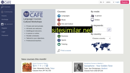 multilanguagecafe.com alternative sites