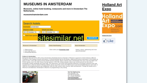 museumsinamsterdam.com alternative sites