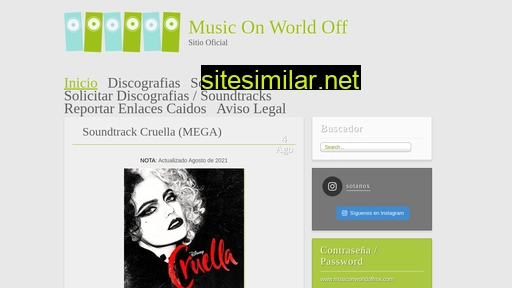 musiconworldoffmx.com alternative sites