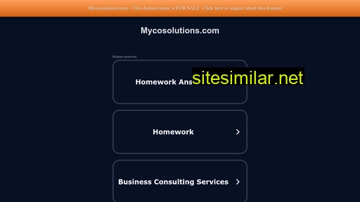 mycosolutions.com alternative sites