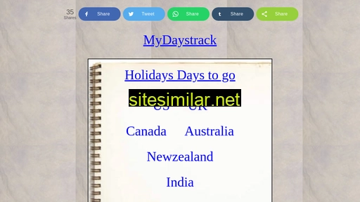 Mydaystrack similar sites