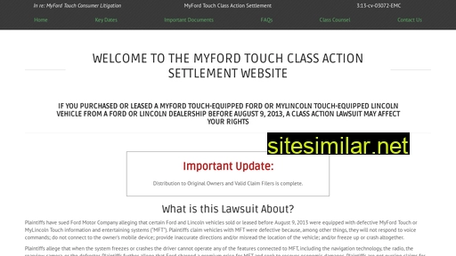 myfordtouchclassaction.com alternative sites
