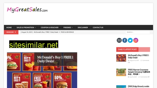 mygreatsales.com alternative sites