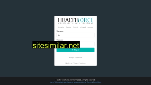 Myhealthforce similar sites