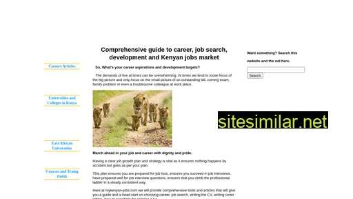 Mykenyan-jobs similar sites
