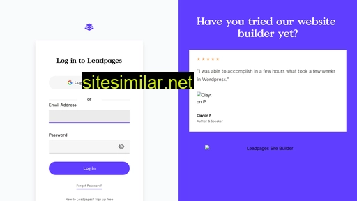 Leadpages similar sites