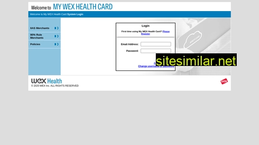 Wexhealthcard similar sites