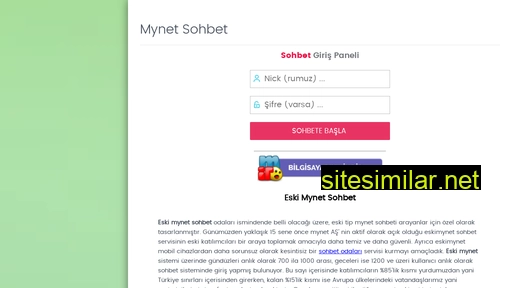 mynetisohbet.com alternative sites