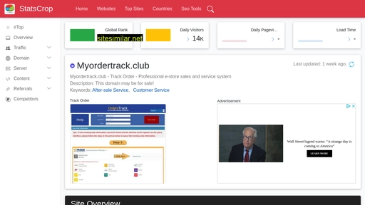 myordertrack.club.statscrop.com alternative sites