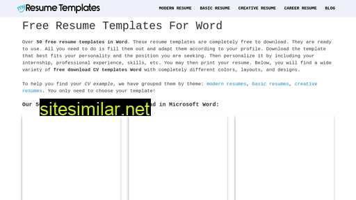 my-resume-templates.com alternative sites