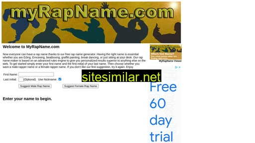 myrapname.com alternative sites