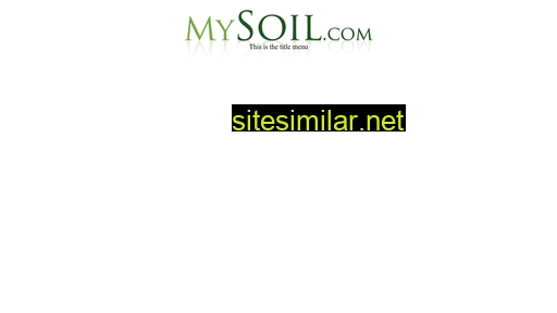 mysoil.com alternative sites