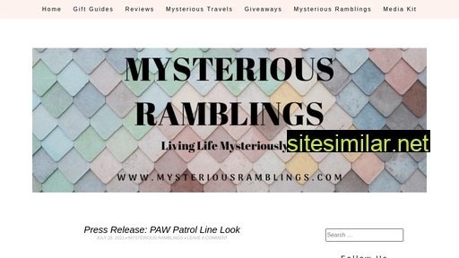 mysteriousramblings.com alternative sites