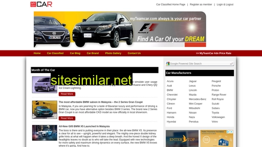 myteamcar.com alternative sites