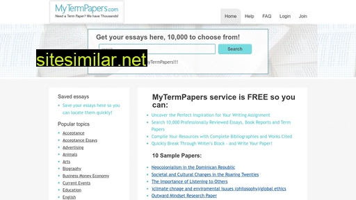mytermpapers.com alternative sites