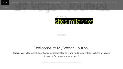 Myveganjournal similar sites