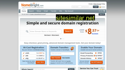 namebright.com alternative sites